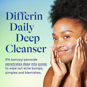 Differin gel texture on hand demonstrating smooth application benefit