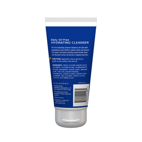 Person applying Differin cleanser to face, removes oil without over‑drying