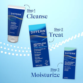 Differin in bathroom routine setup illustrating daily skincare consistency benefit