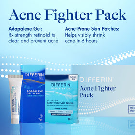 Differin 36-count patches pack close-up for quick spot care