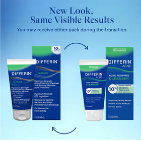 Differin pump and cap close-up illustrating easy dispensing and hygienic use