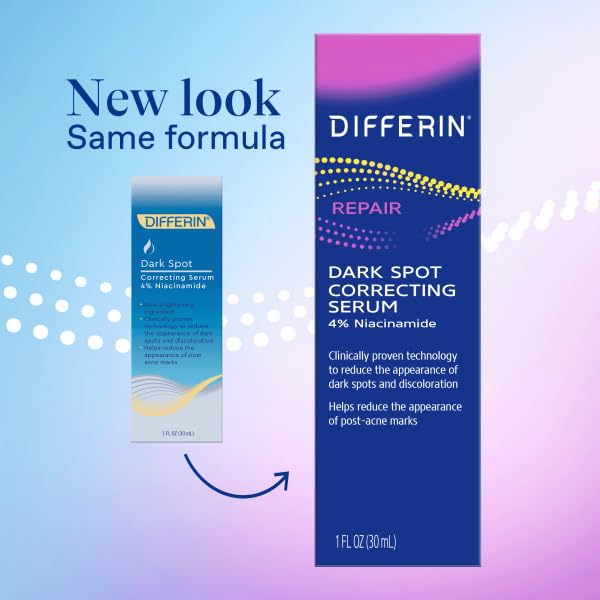 Differin pump dispensing serum demonstrating easy application