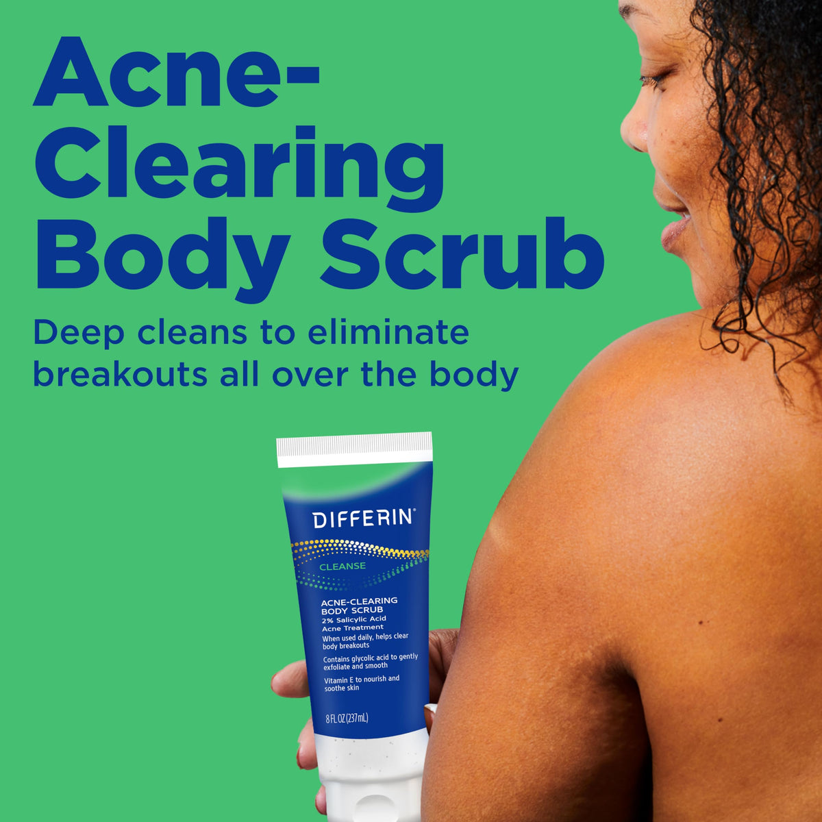 Differin close-up of scrub texture highlighting gentle exfoliation