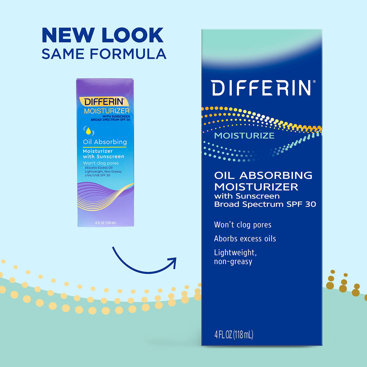 Differin texture close-up with micropearls highlighting oil control