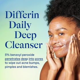 Differin texture close-up with micronized formula for deep pore delivery