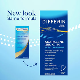 Close-up of Differin gel texture illustrating lightweight, non-greasy formula