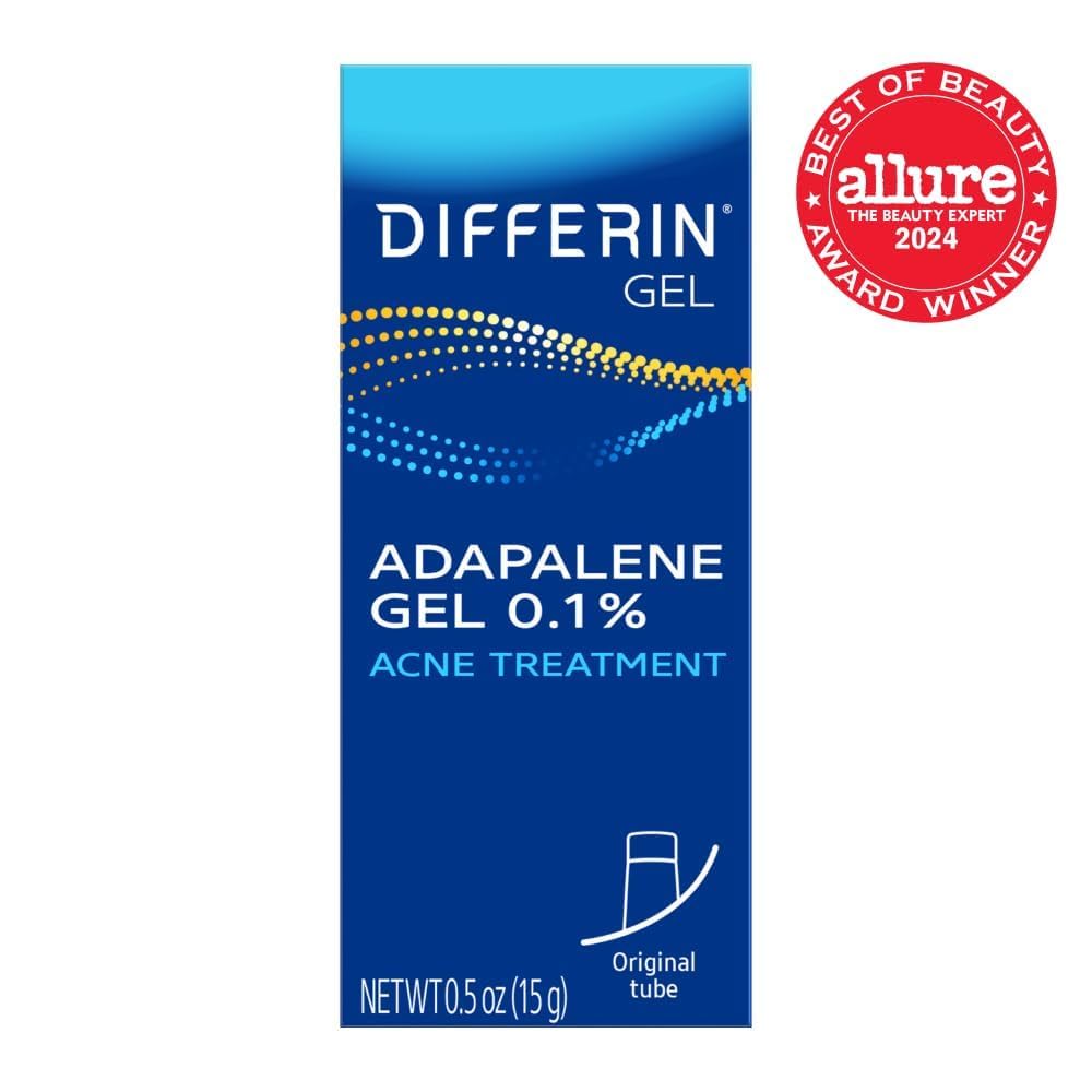 Differin tube cap and precision nozzle detail for easy dispensing and control