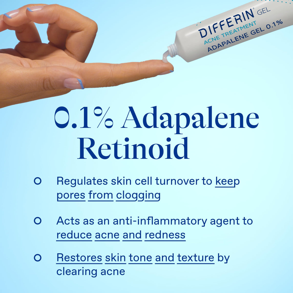 Differin two-tube pack on bathroom counter supporting daily routine