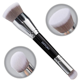 DIFFUNY brush inside travel pouch showing portable, organized storage