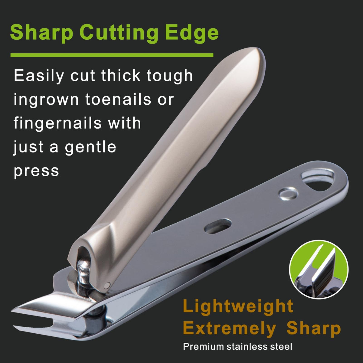 DIGNITY sharp stainless-steel blade edge delivering clean cuts