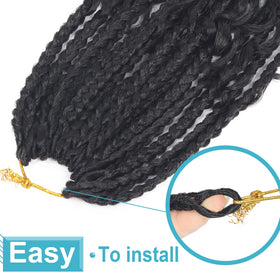 Diha pre-looped top view demonstrating easy latch-hook installation benefits