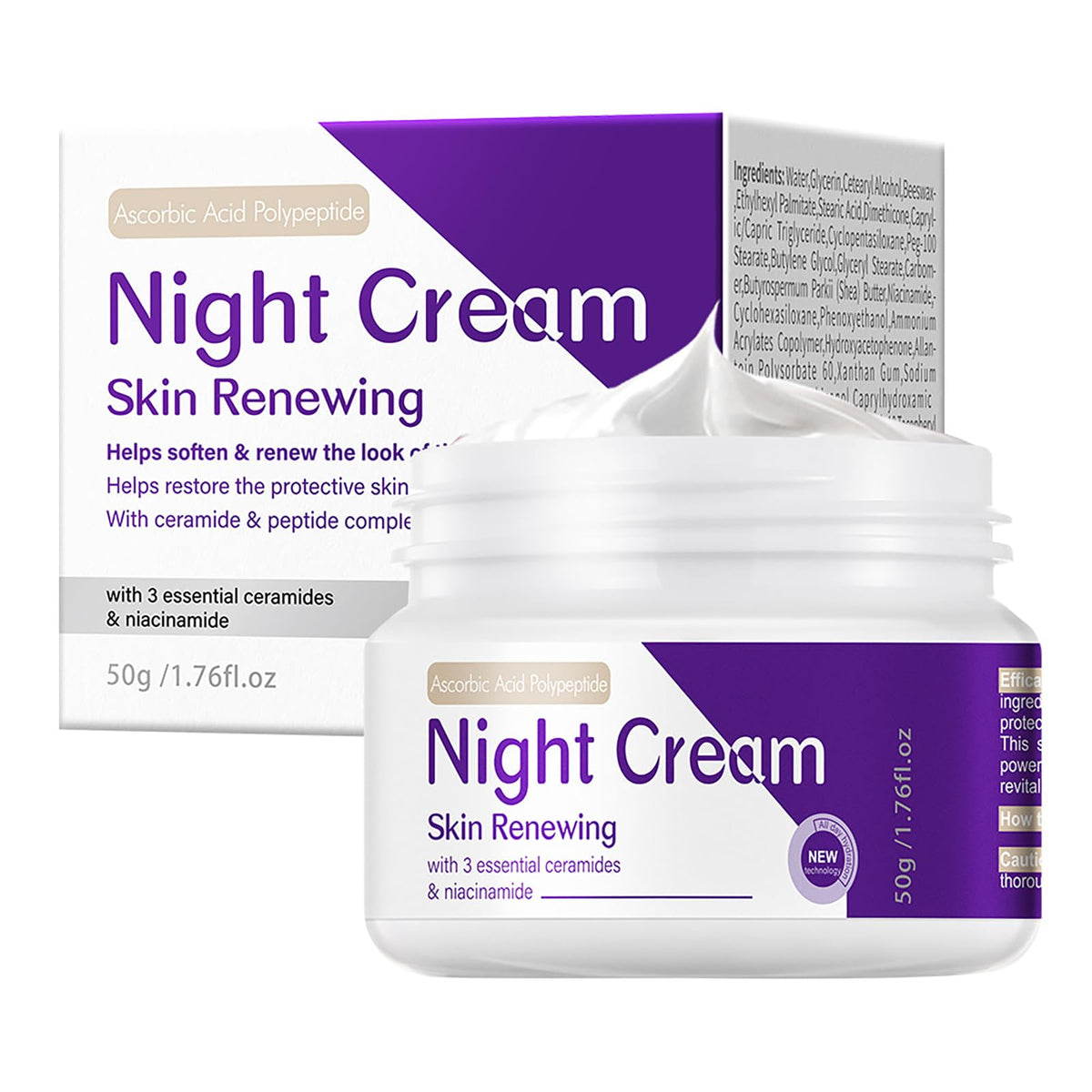DIKAYI front packaging of night cream showing clean label and size
