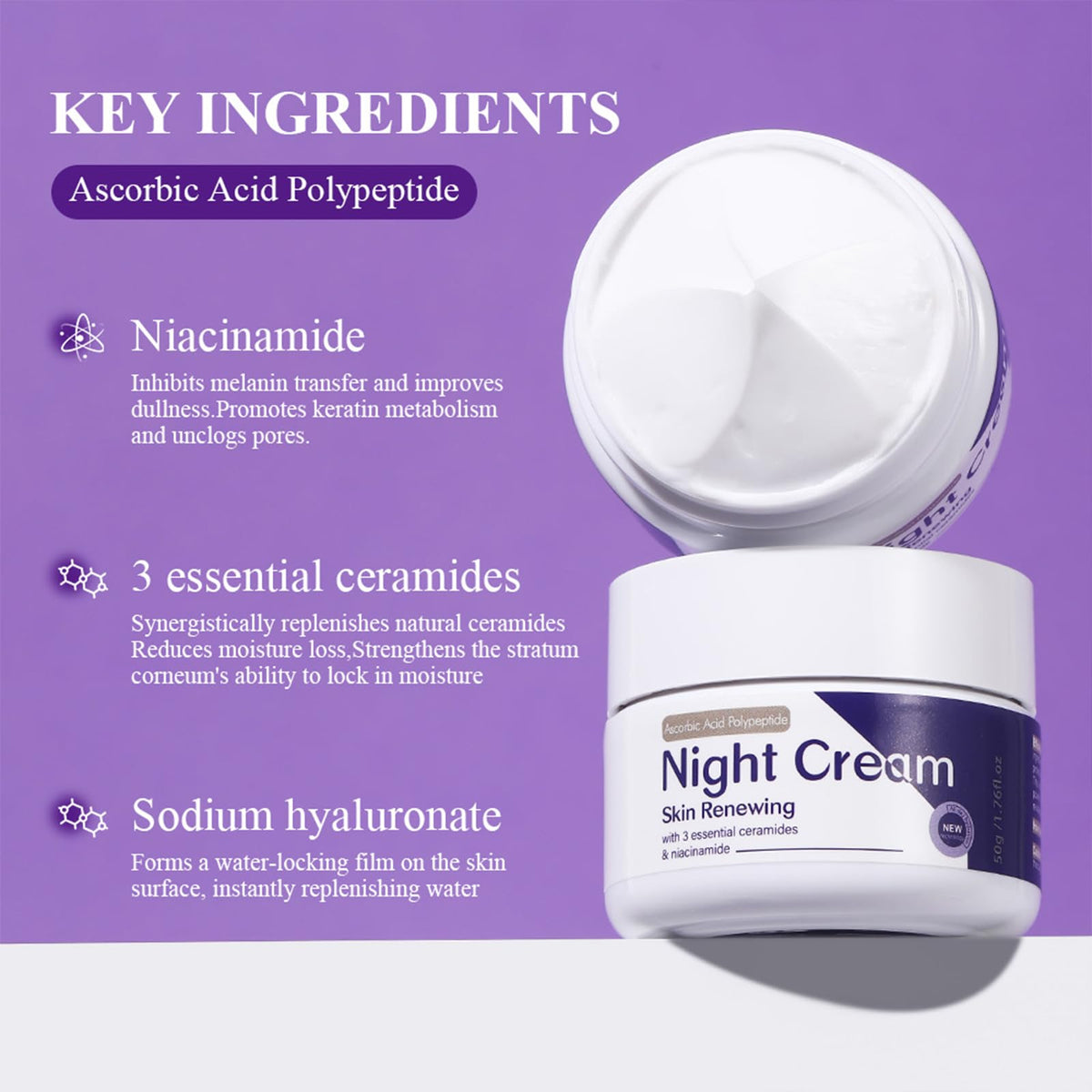 DIKAYI dispensing cream on hand to show lightweight, non-greasy feel