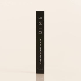 Recyclable box and materials displayed, DIME sustainable packaging and clean-beauty benefit