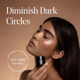 DIME before and after under-eye showing visible brightness improvement