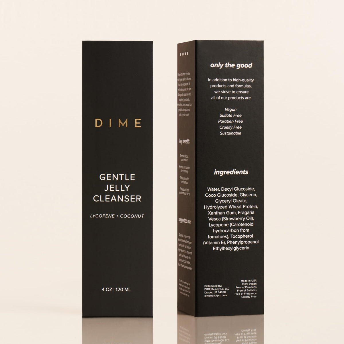 DIME on bathroom shelf styled lifestyle shot showing everyday skincare routine benefit