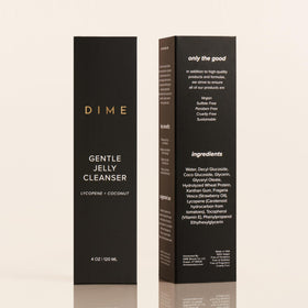 DIME on bathroom shelf styled lifestyle shot showing everyday skincare routine benefit