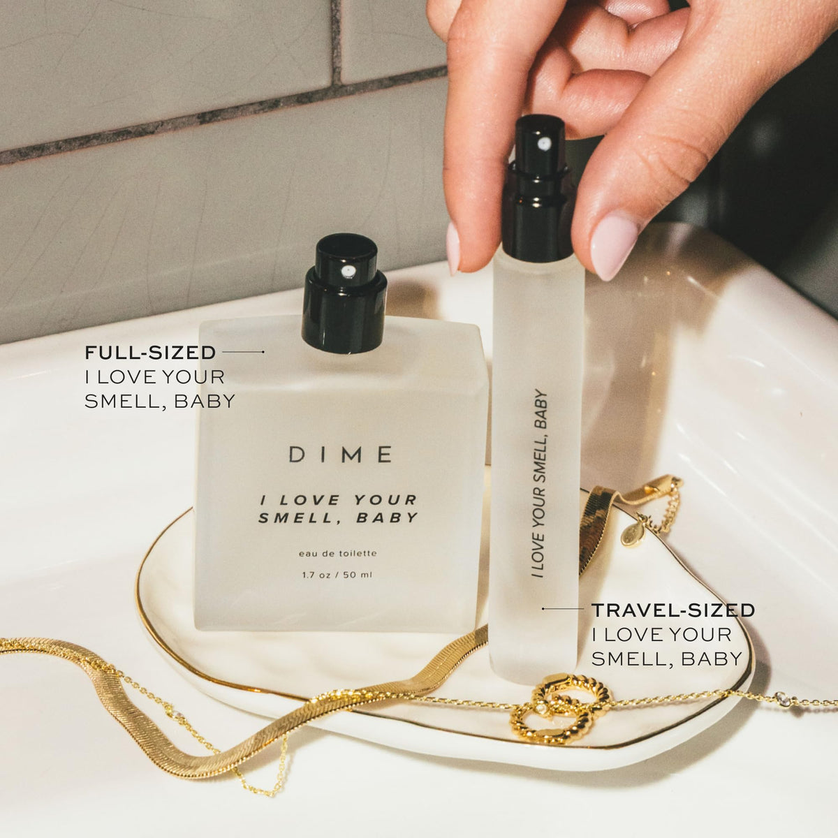 DIME macro of perfume liquid texture highlighting fruity vanilla blend benefits
