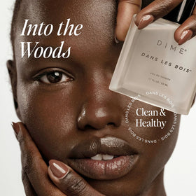 DIME spritz on skin texture close-up demonstrating smooth, lasting finish
