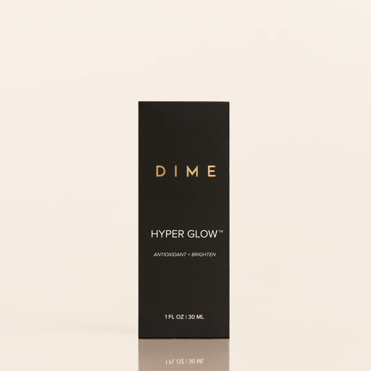 DIME bottle on bathroom counter with towel, suggests daily routine convenience