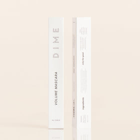 DIME retail box label detail showing clean, vegan and cruelty-free claims