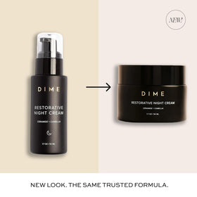 DIME cream close-up texture demonstrating silky hydration and spreadability