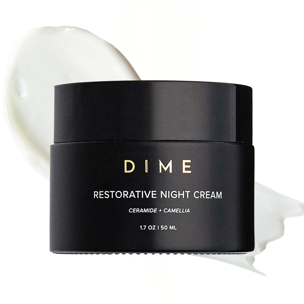 DIME jar front view showing product branding and clean packaging benefit