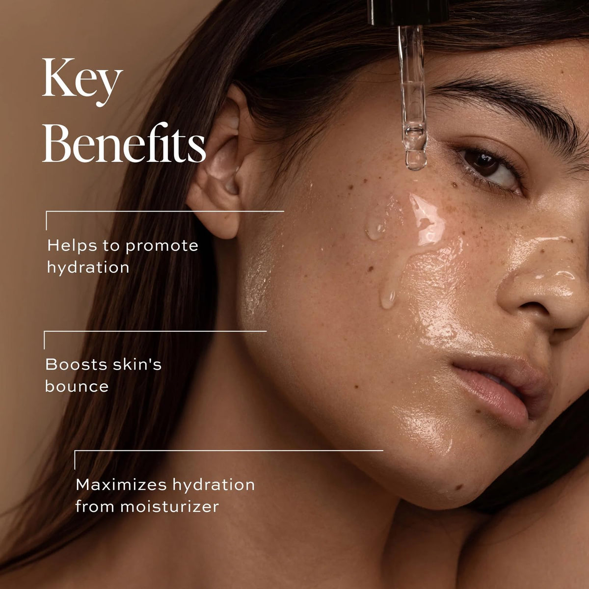 DIME close-up of serum texture highlighting lightweight hydration