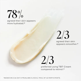 DIME TBT Cream smooth cream texture close-up for visible hydration benefit