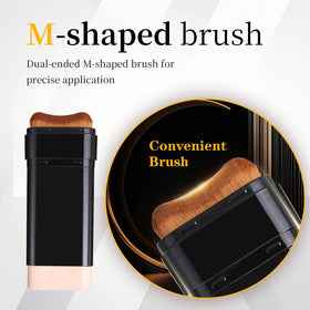 DIMOT swatch on wrist demonstrating buildable coverage and natural matte