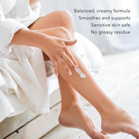 Dionis lotion on hand demonstrating quick absorption and soft skin benefit