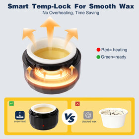 DIOOSVGFH wax beans poured into silicone pot demonstrating fast-melt convenience