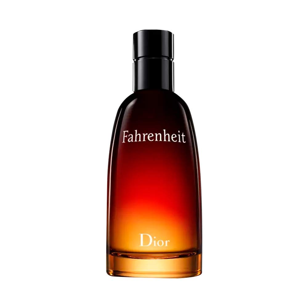Dior Fahrenheit front bottle view showing elegant packaging and confident design