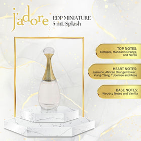 Dior J'adore cap and neck detail highlighting secure closure and refined finish