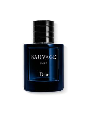 Dior Sauvage Elixir front bottle showing elegant design and luxury appeal