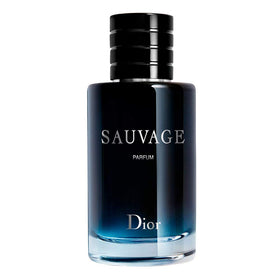 Dior Sauvage bottle front view showing elegant design and premium presentation