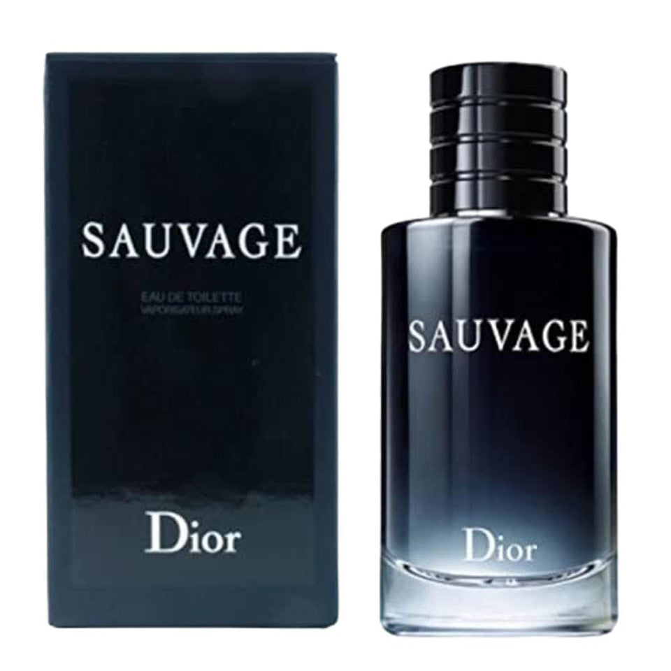Dior Sauvage mini front bottle showing label and compact luxury