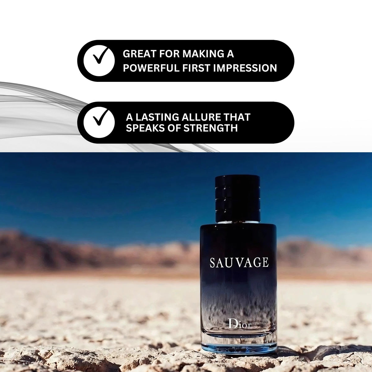 Dior Sauvage mini beside travel essentials displaying ready-to-go grooming