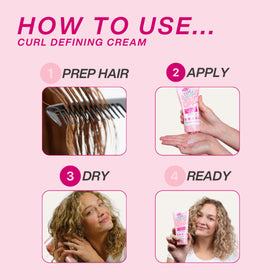 Dippity Do application on damp hair illustrating easy distribution and definition
