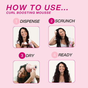 Dippity Do diffuser styling action illustrating enhanced volume and shape