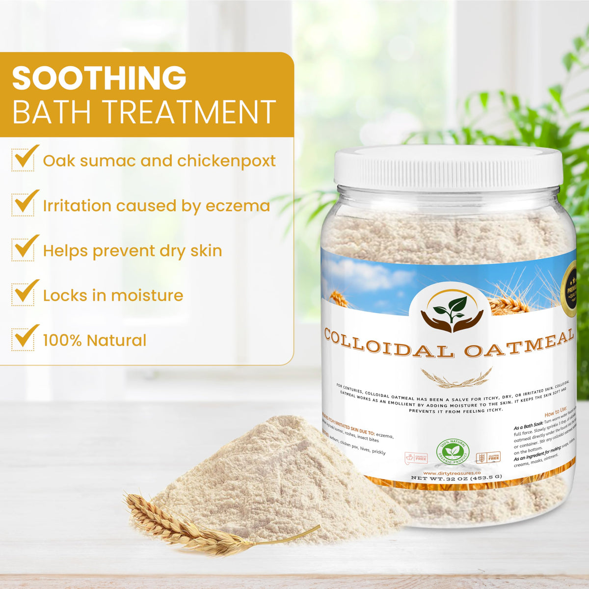 Dirty Treasures being used in a gentle infant bath for sensitive skin