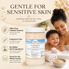 Dirty Treasures being poured into bath demonstrating soothing soak benefit