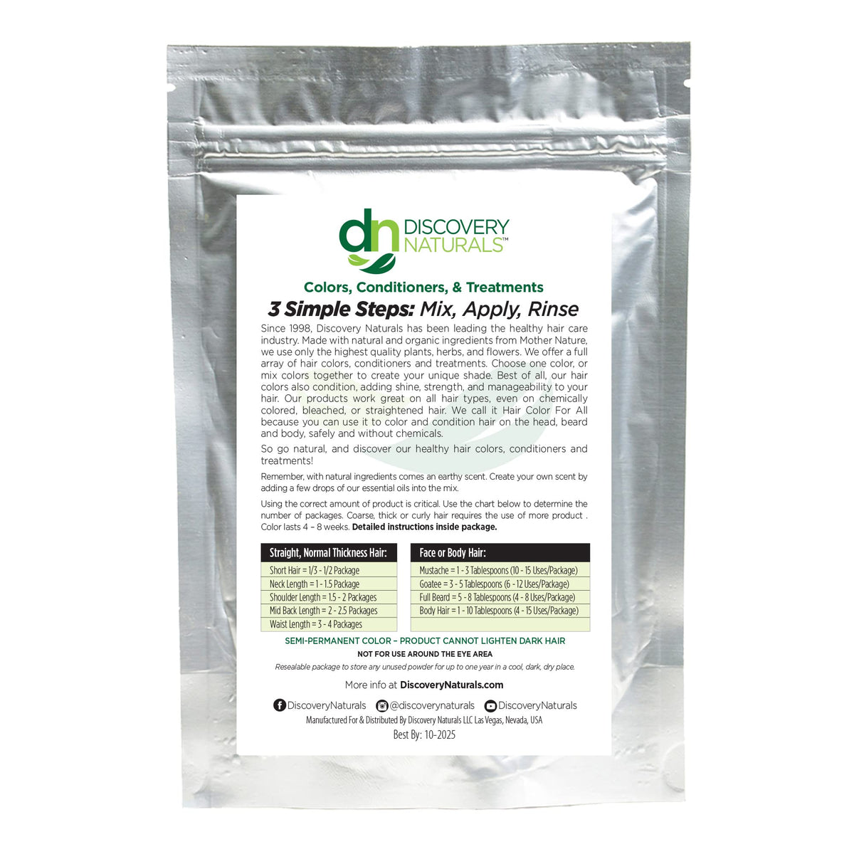Discovery Naturals powder texture close-up highlighting fine sift quality