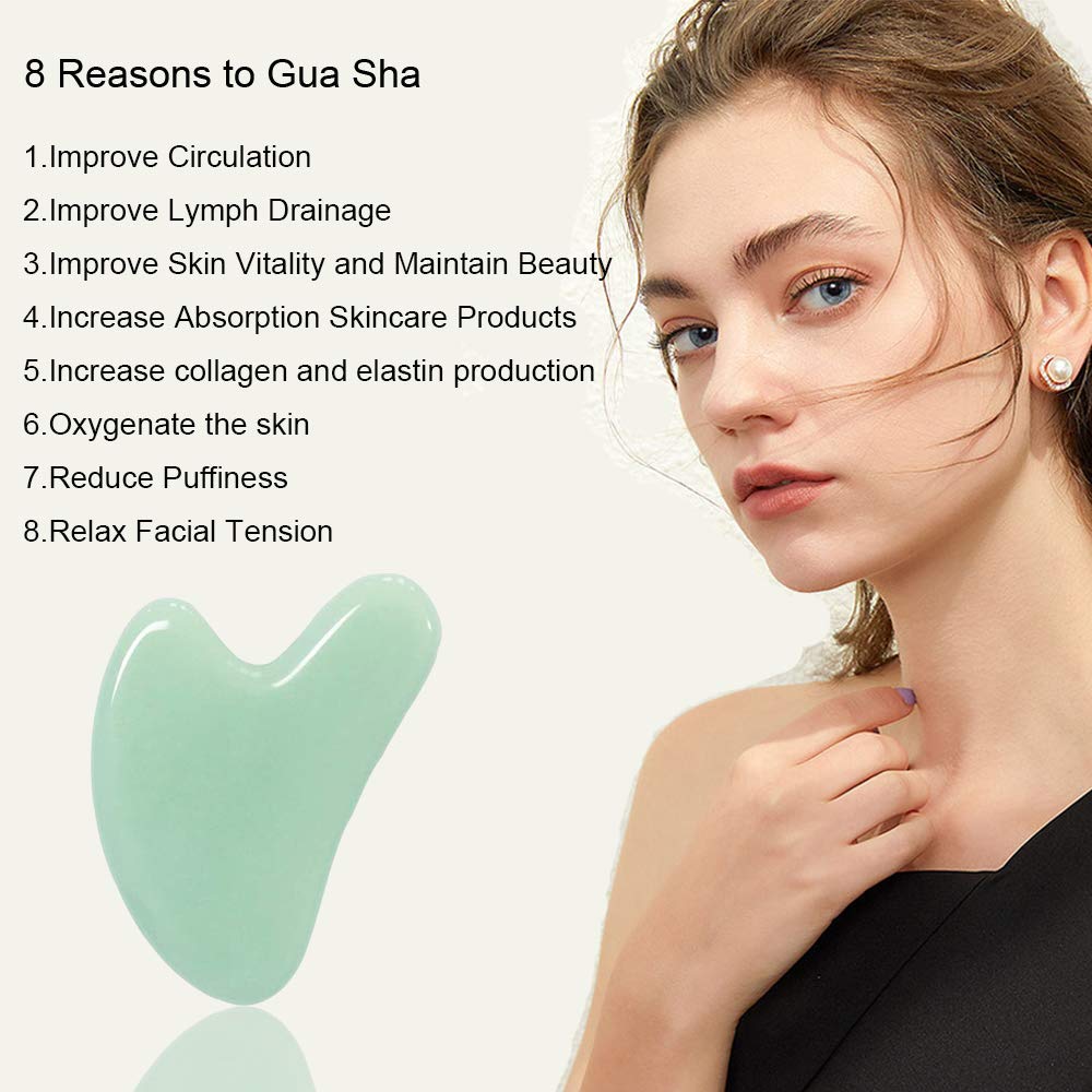 Ditind gua sha close-up polished surface for smooth glide