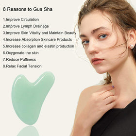 Ditind gua sha close-up polished surface for smooth glide
