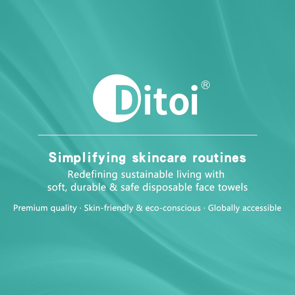 Ditoi towels on bathroom counter suggesting easy daily skincare storage