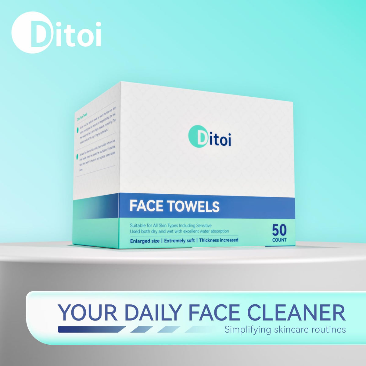 Ditoi fiber label close-up showing plant-based material for gentle care