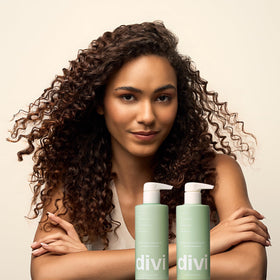 Divi after-wash smooth hair result showing improved manageability