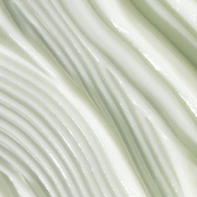 Divi conditioner applied to wet hair mid-lengths demonstrating use