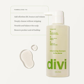 divi conditioner cream texture demonstrating lightweight conditioning